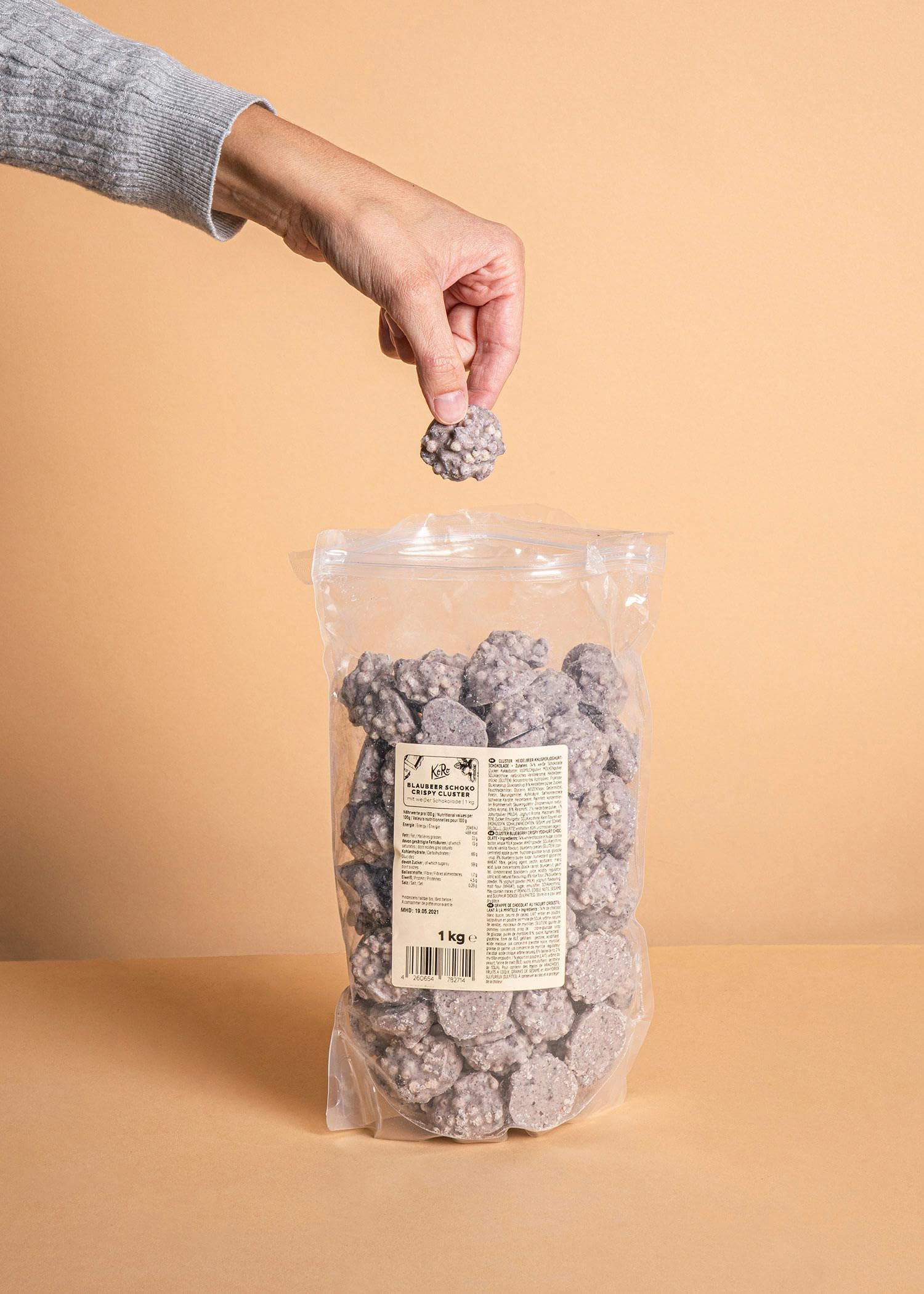 KoRo - Snack croccante al cioccolato e mirtilli 1 kg