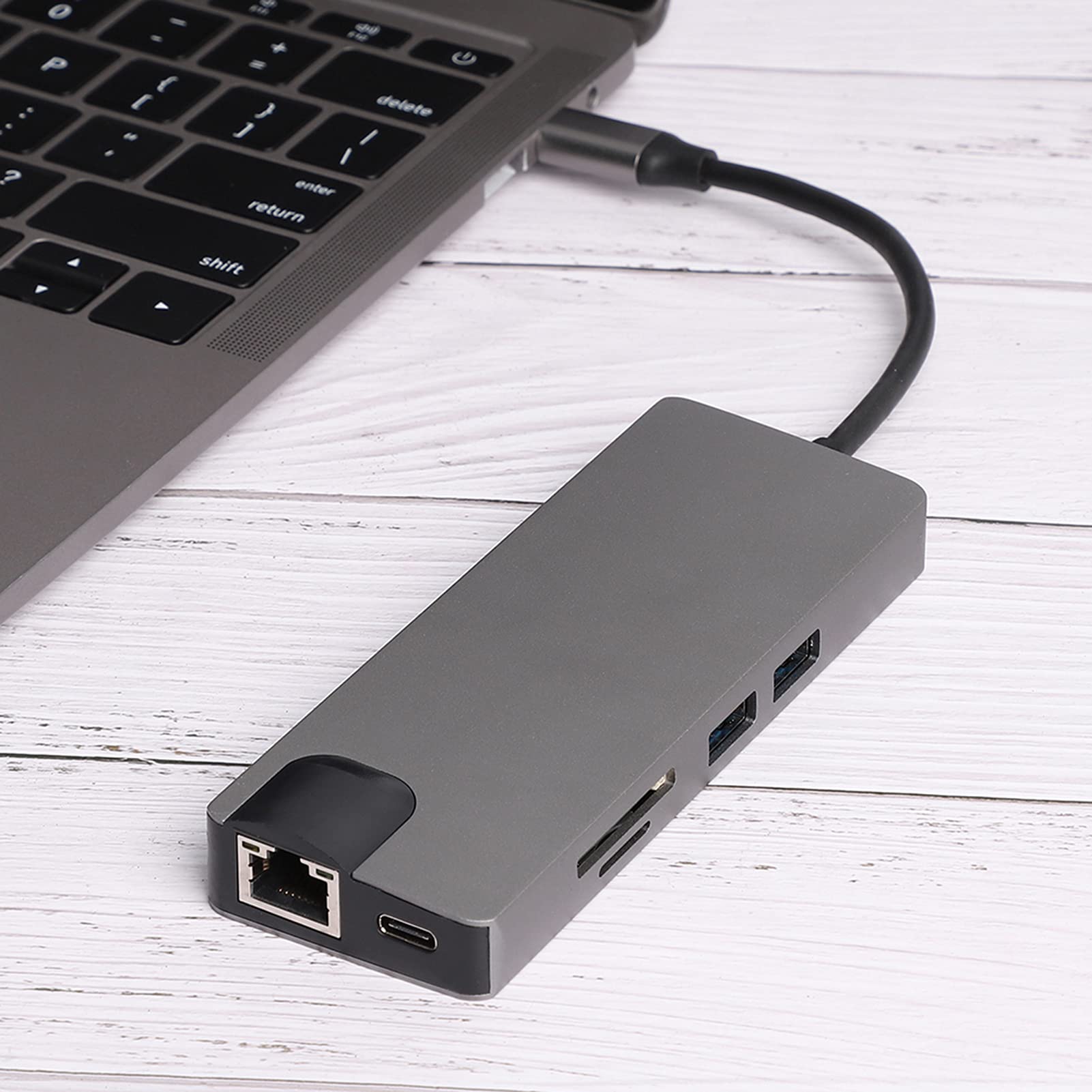 Yosoo Health Gear Hub, Adaptateur Ethernet 9-en-1 avec et VGA