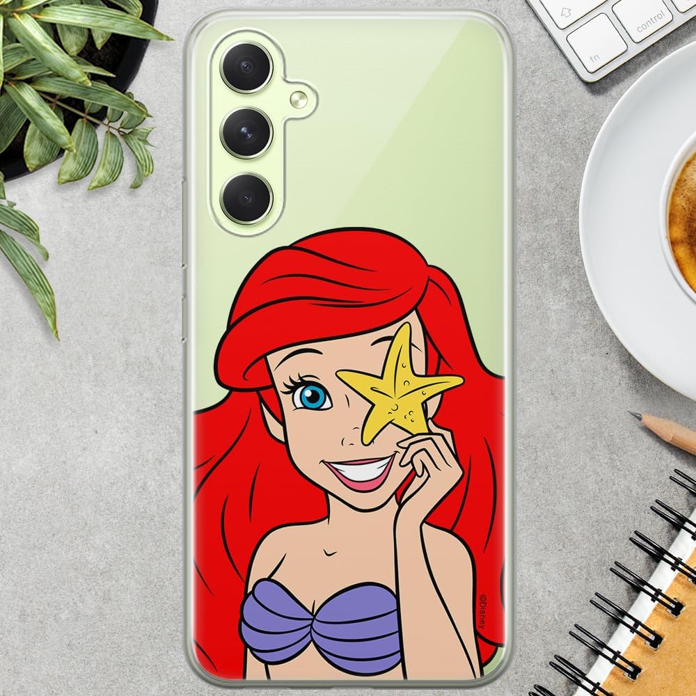 ERT GROUP Mobile Phone case for Samsung A54 5G Original and Officially Licensed Disney Pattern Ariel 009 optimally adapted to The Shape of The Mobile Phone, Partially Transparent
