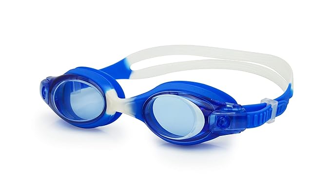 Saeko Kids(6-12Yer) Swimming Goggle With Ultra Anti Fog , 100%UV Protection For Junior (Blue)