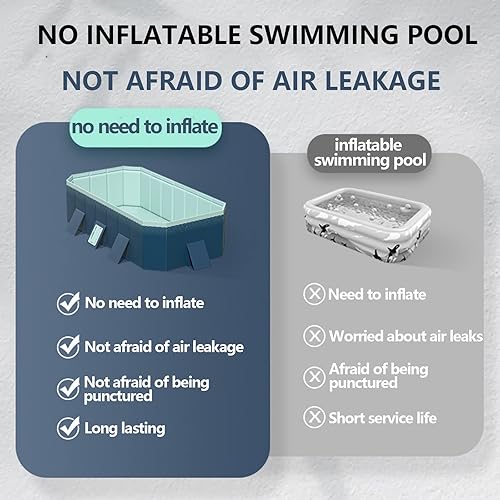 Miniatura 4 de Piscinas inflables para niños y adultos, duraderas, portátiles y plegables para fiestas de jardín y patio trasero. Disfruta de un tiempo de juego en