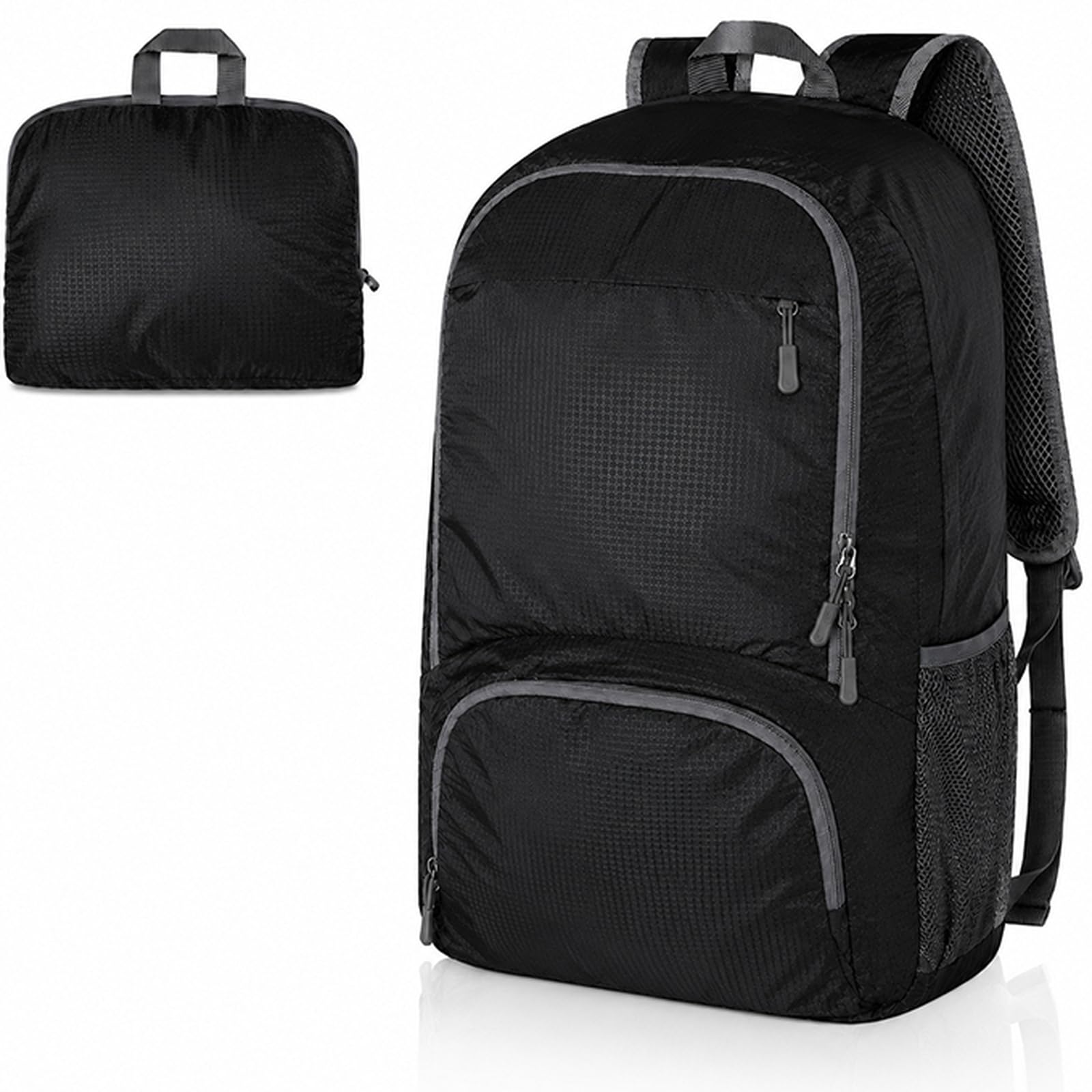 JETOP Waterproof Rucksack for Men, 28L Backpack Mens Bags for Men and Women Compact Daypack with Multiple Compartments Durable Tear Resistant Nylon Bag for Camping Outdoor Adventures and Daily Travel