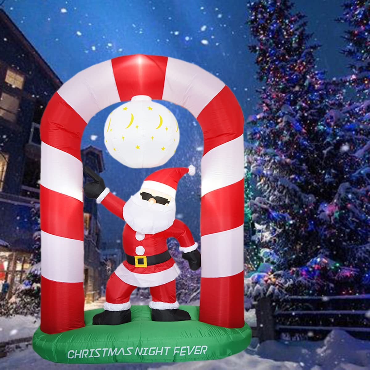 Amazon.co.jp: 8フィートのクリスマスインフレータブルサンタクロース