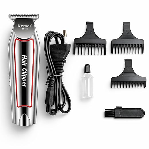 Kemei Km-032 Máquina de Cabelo, Barba, Aparador e Acabamento Sem fio Recarregável