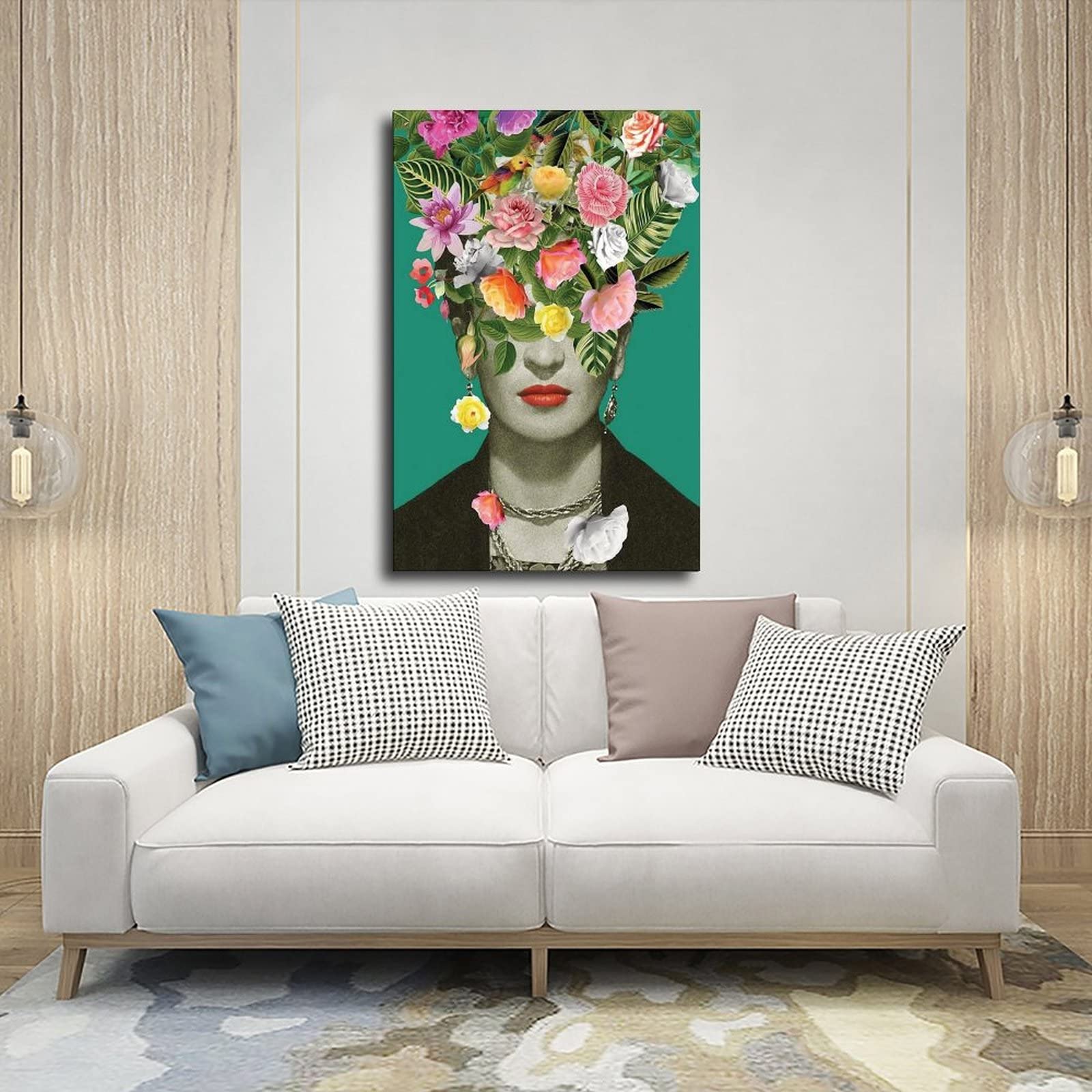 Poster artistico su tela di Frida Kahlo, decorazione per camera da letto, sport, ufficio, camera da letto, regalo, senza cornice, 30 x 45 cm