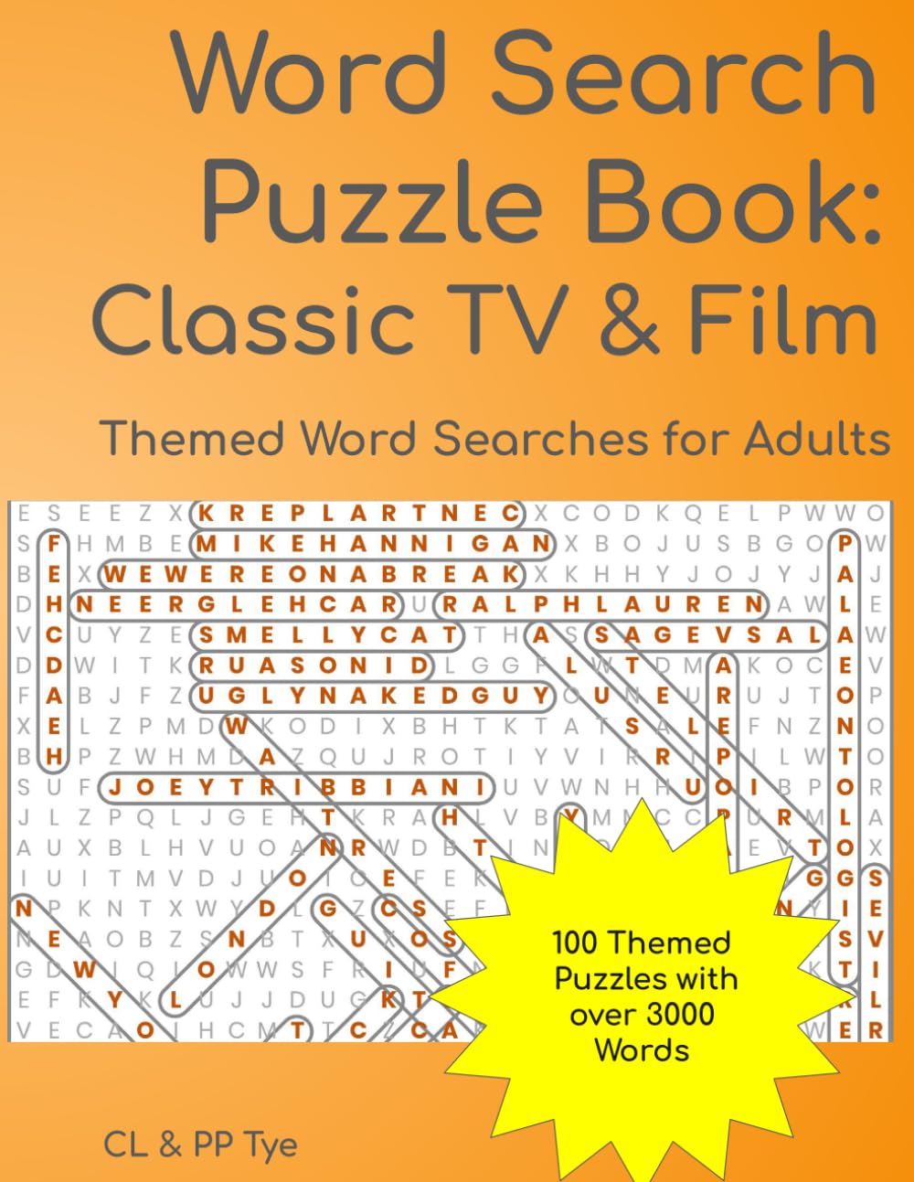 Word Search Puzzle Book: Classic TV and Film: 100 Themed Puzzles for Adults with over 3000 Words