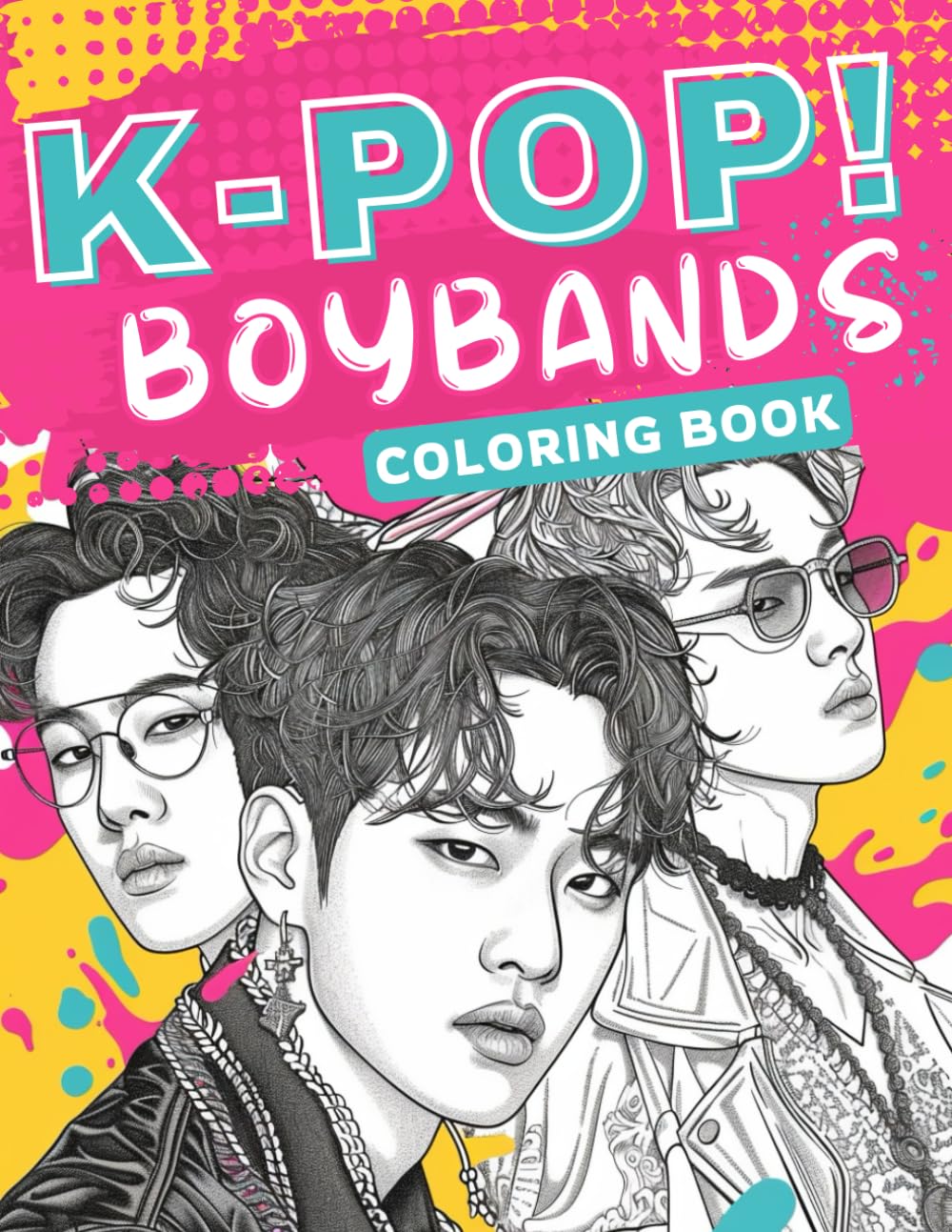K Pop Boybands Coloring Book