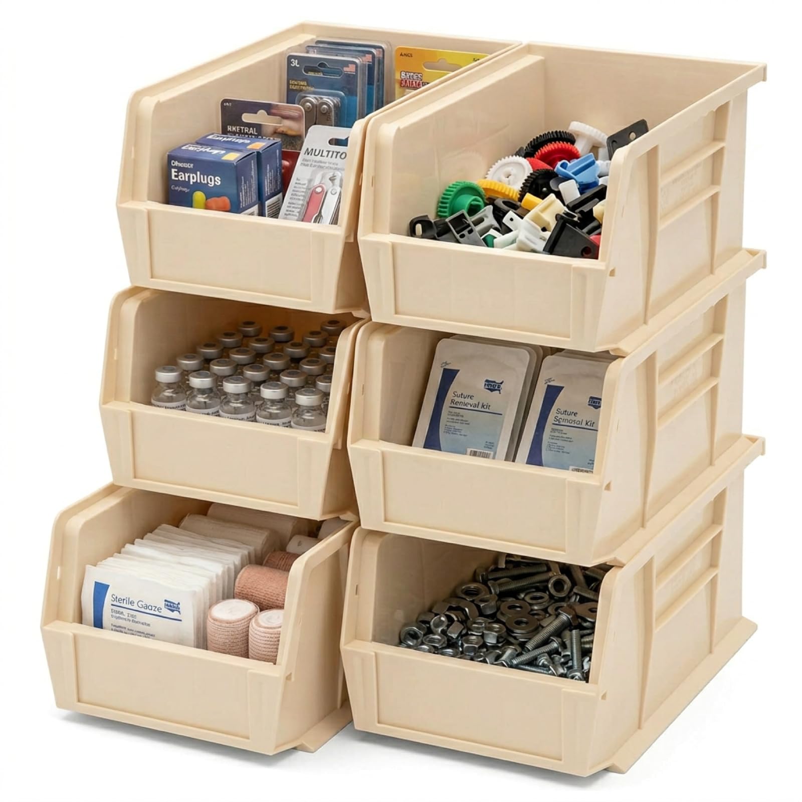 Quantum Qus221 empilage de rangement en plastique ultra rigide