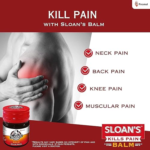 Miniatura 3 de Sloan's Balm | Mata el dolor severo | Poder del ayurveda con 5 aceites herbales | Acción de calor única con extracto de pimiento 20 gm x paquete de 4