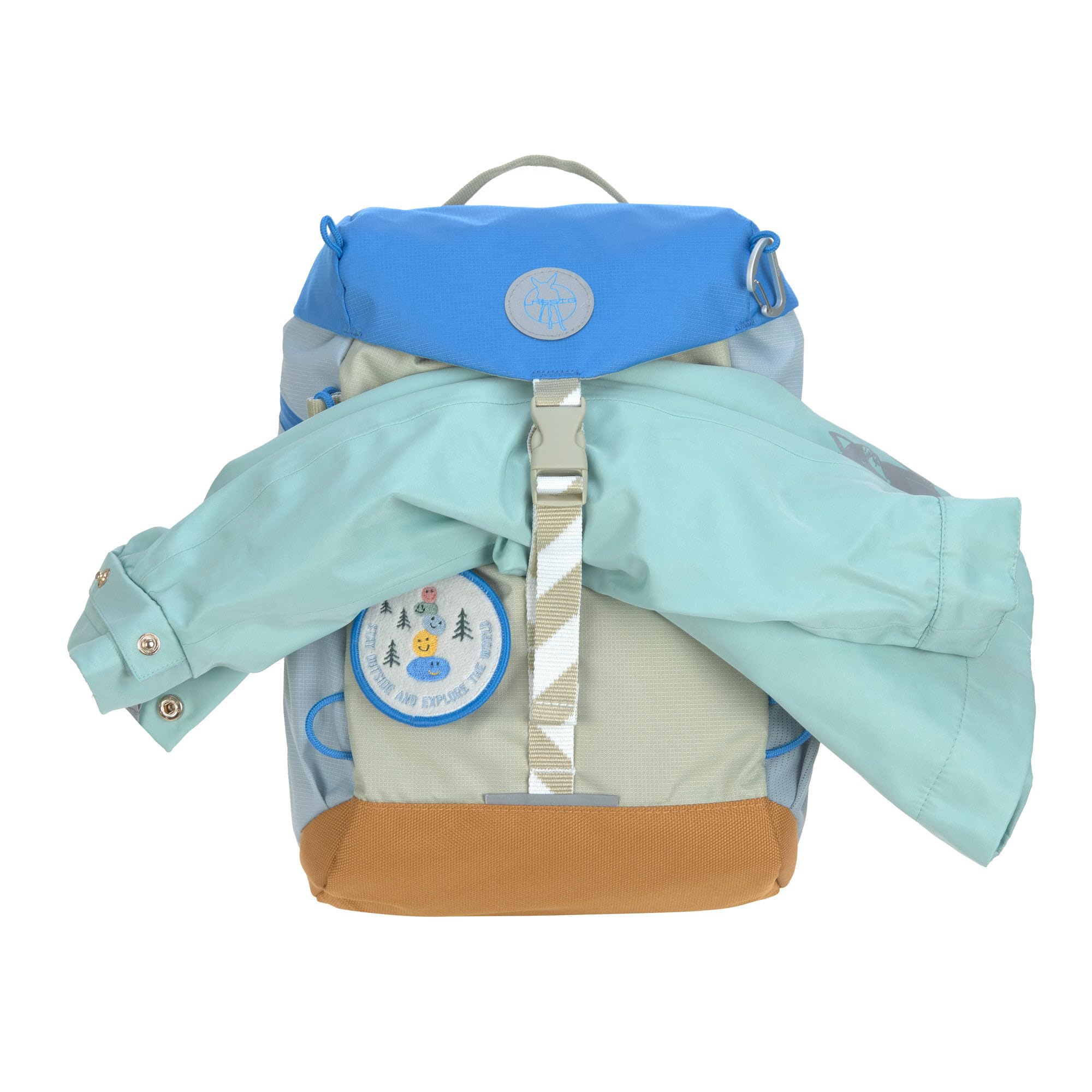 LÄSSIG Sac à Dos pour Enfants Sac à Dos de randonnée - à partir de 3 Ans - 9 litres/Mini Outdoor Backpack Sunny Explorer Green/Blue