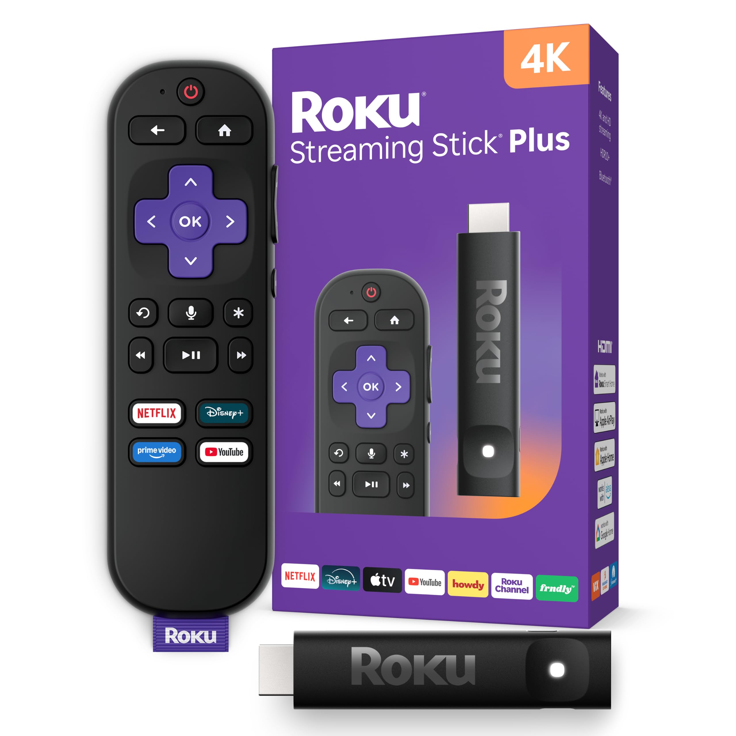 Roku Streaming Stick Plus 2026-4K & HDR Roku Streaming Device for TV with Voice Remote - Free & Live TV-image-12