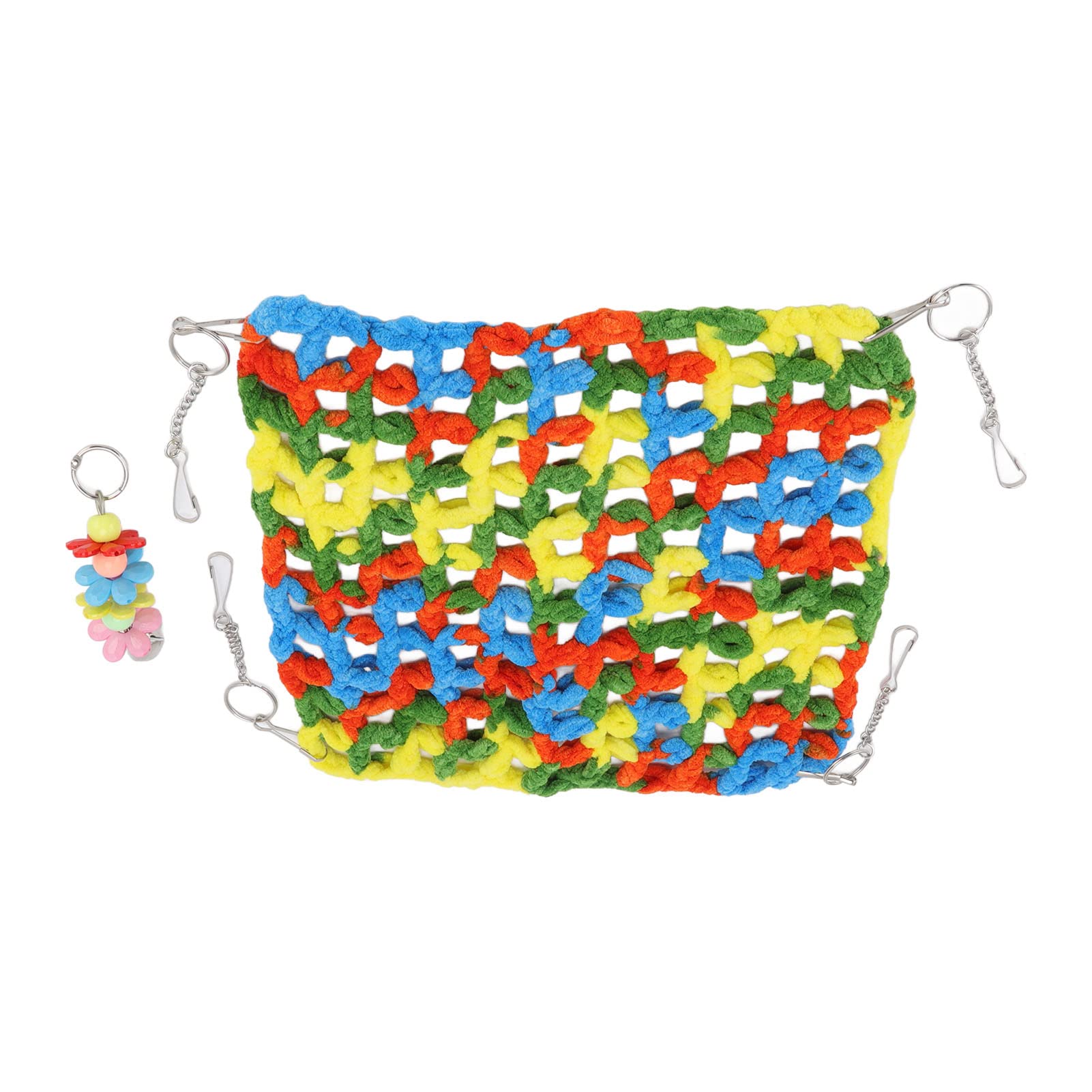 Cama Colgante para Hámster, Cálida Hamaca Tejida a Mano para Hámster, Transpirable para Jugar Al Jerbo (25 * 25CM)