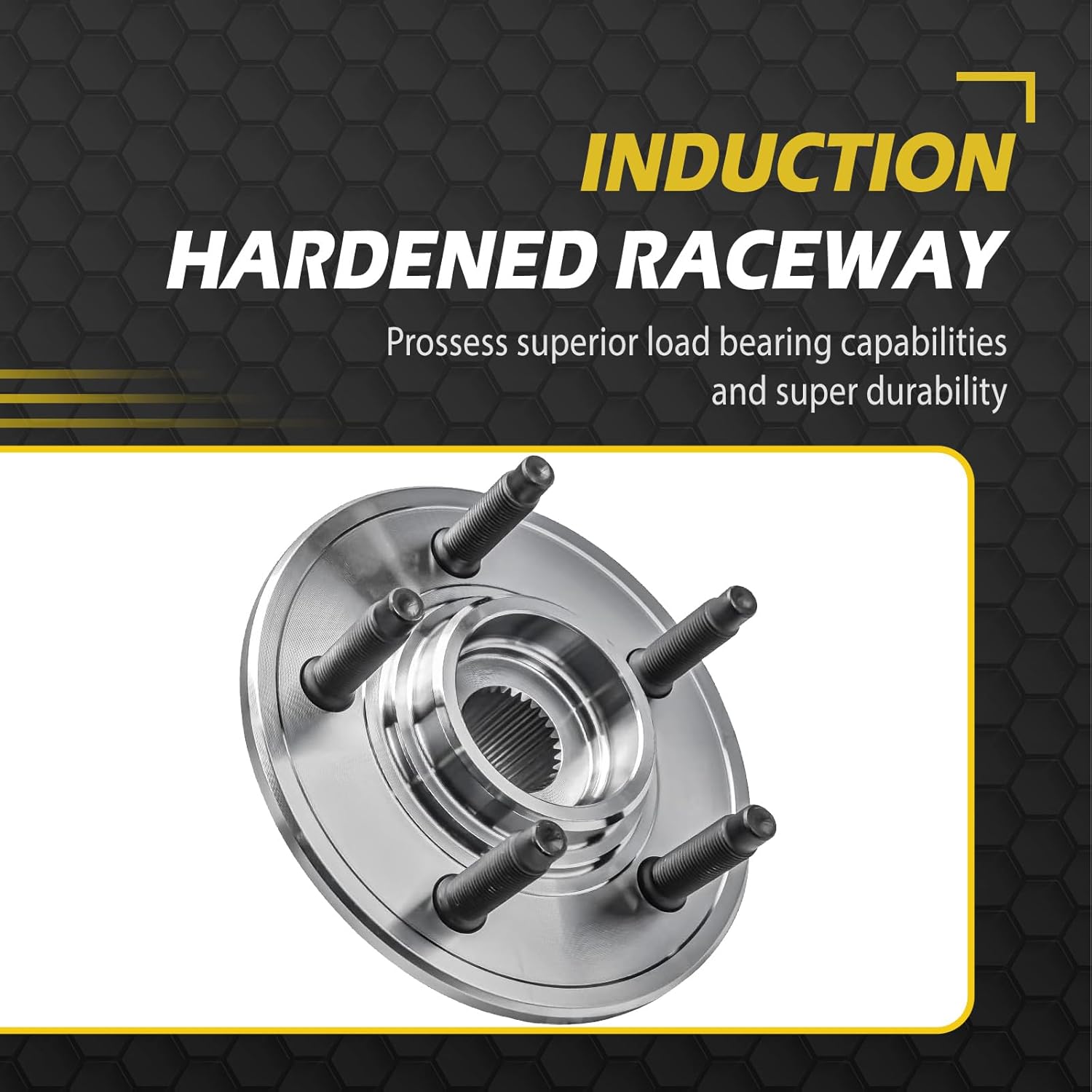 Rear Wheel Bearing and Hub for 2003-2005 Lincoln Aviator 2002-2010 Ford Explorer Mercury Mountaineer 2007-2010 Explorer Sport Trac Assembly Left Right Replacement Pair - 521000