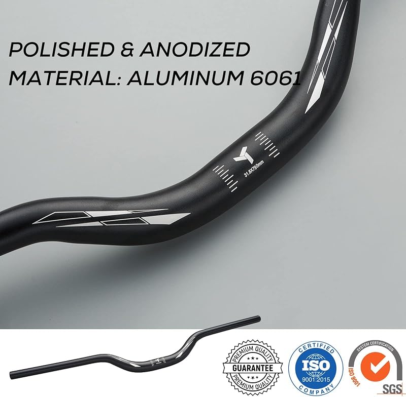 Corki MTB Kormány 31.8mm - Alumínium Könnyű Kerékpár Kormány 720/780mm - Fekete/Szivárvány Riser Bar Hegyikerékpárhoz, Országúti Biciklihez