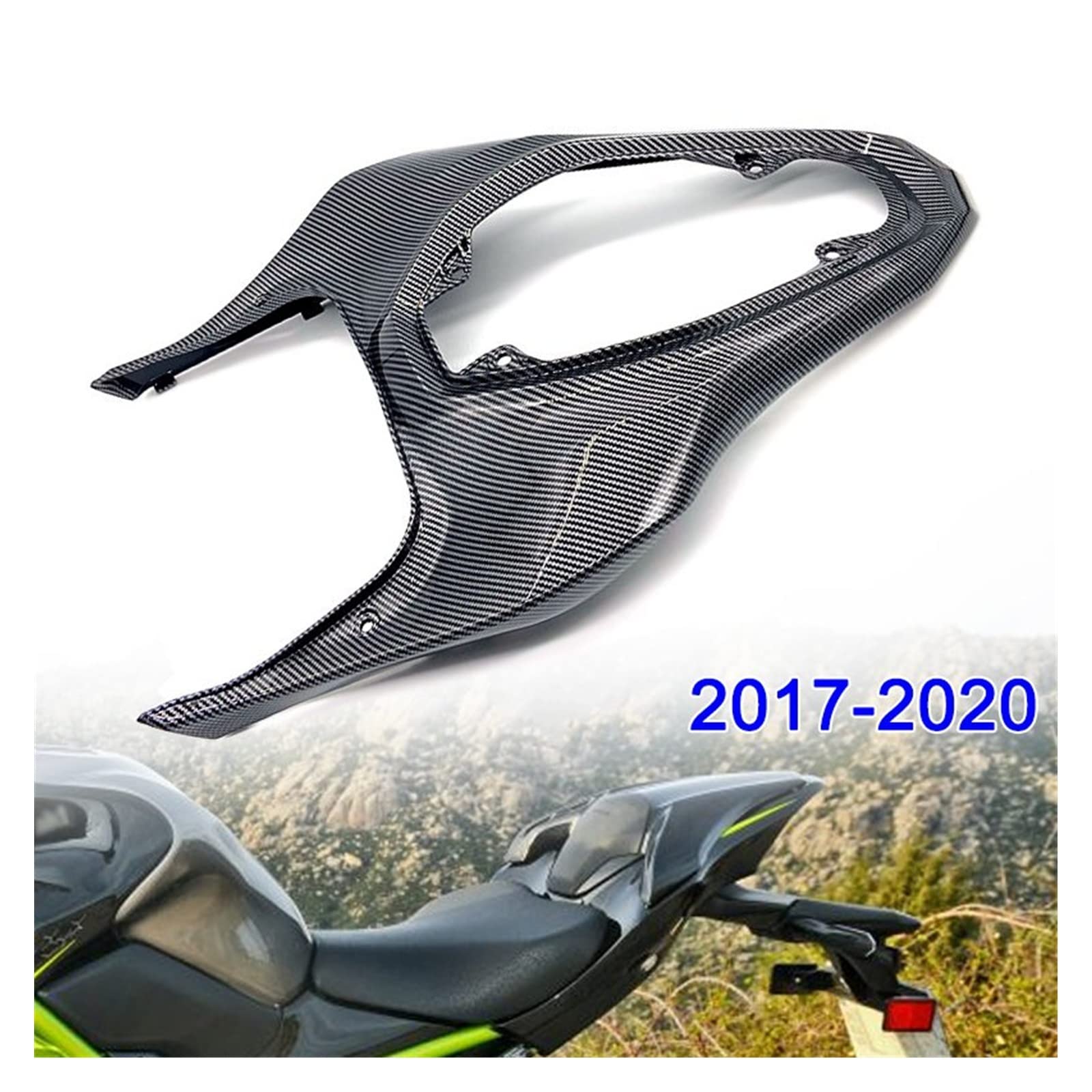 Motorfiets Windscherm Voor Kawasaki Z900 2017-2019 - Koolstof-Look Kuip Spoiler Winddeflector
