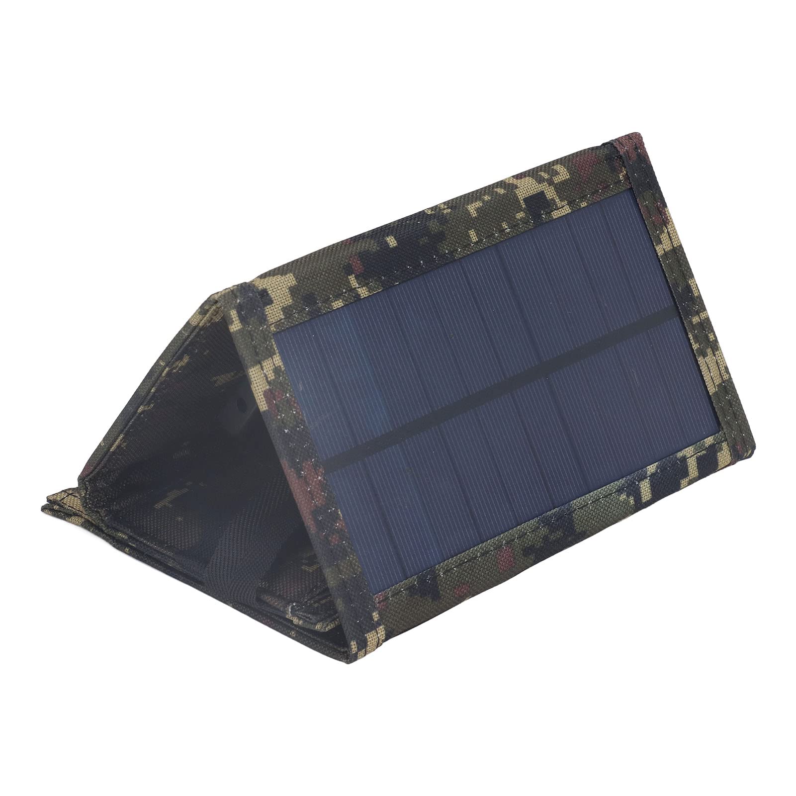 Panel de Cargador Solar Plegable de 5V Plegable 10W 5V, Cargador de Paneles solares Plegables, Tablero de Cargador Solar monocristalino de silicio para Acampar y Viajar (Black) (Green)