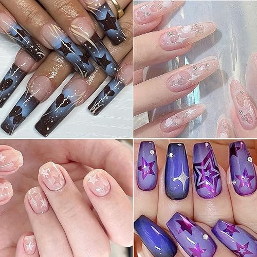 Miniatura 6 de 6 hojas de calcomanías para arte de uñas, diseño francés, diseño francés, guías de uñas huecas, suministros para mujeres, decoración de manicura,