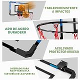 Aro de Baloncesto Loiley para Interior para Niños y Adultos con Marcador con 2 Métodos de Puntuación, Mini Aro de Baloncesto para Puerta y Habitación con 3 Baterías y Bolas, Accesorios de Baloncesto