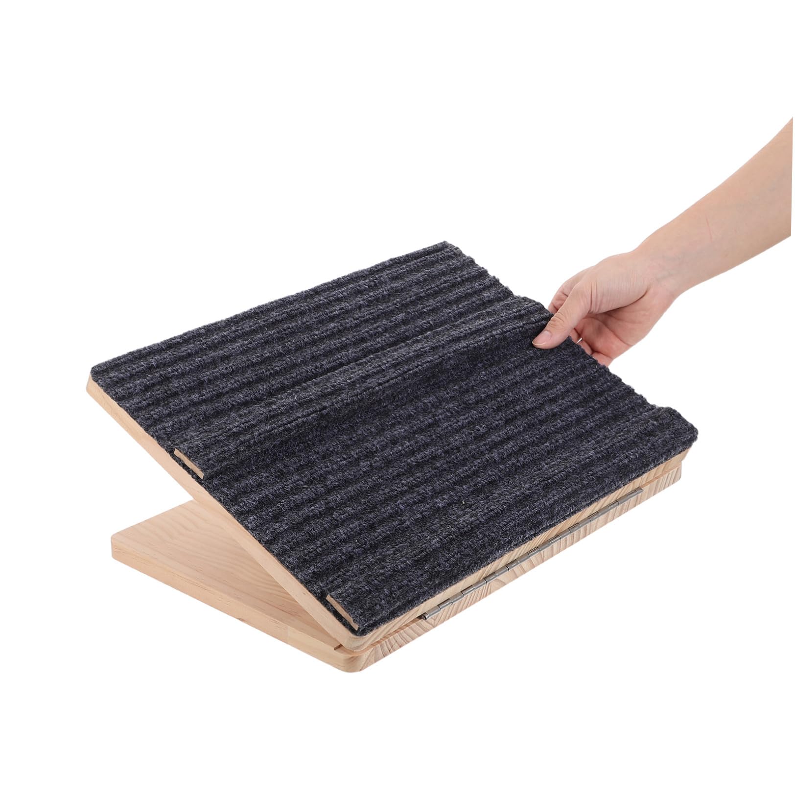 VICASKY Rampa Plegable para Perros Tracción Antideslizante, Madera Negra