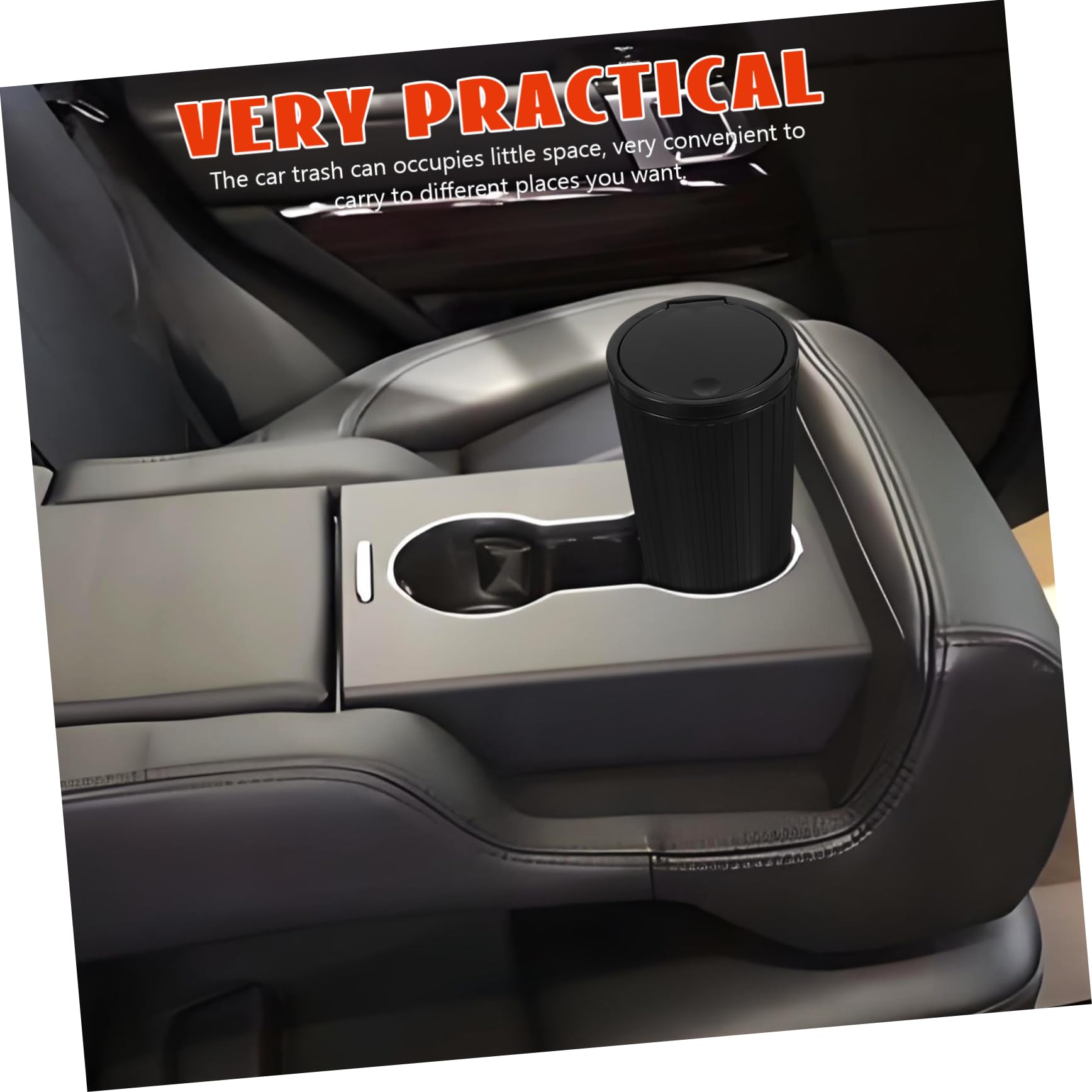 Gatuida 5pièces Poubelle De Voiture Avec Couvercle Contenant Compact Pour Déchets Accessoire Pratique Pour Automobile Et Camping Rangement Et