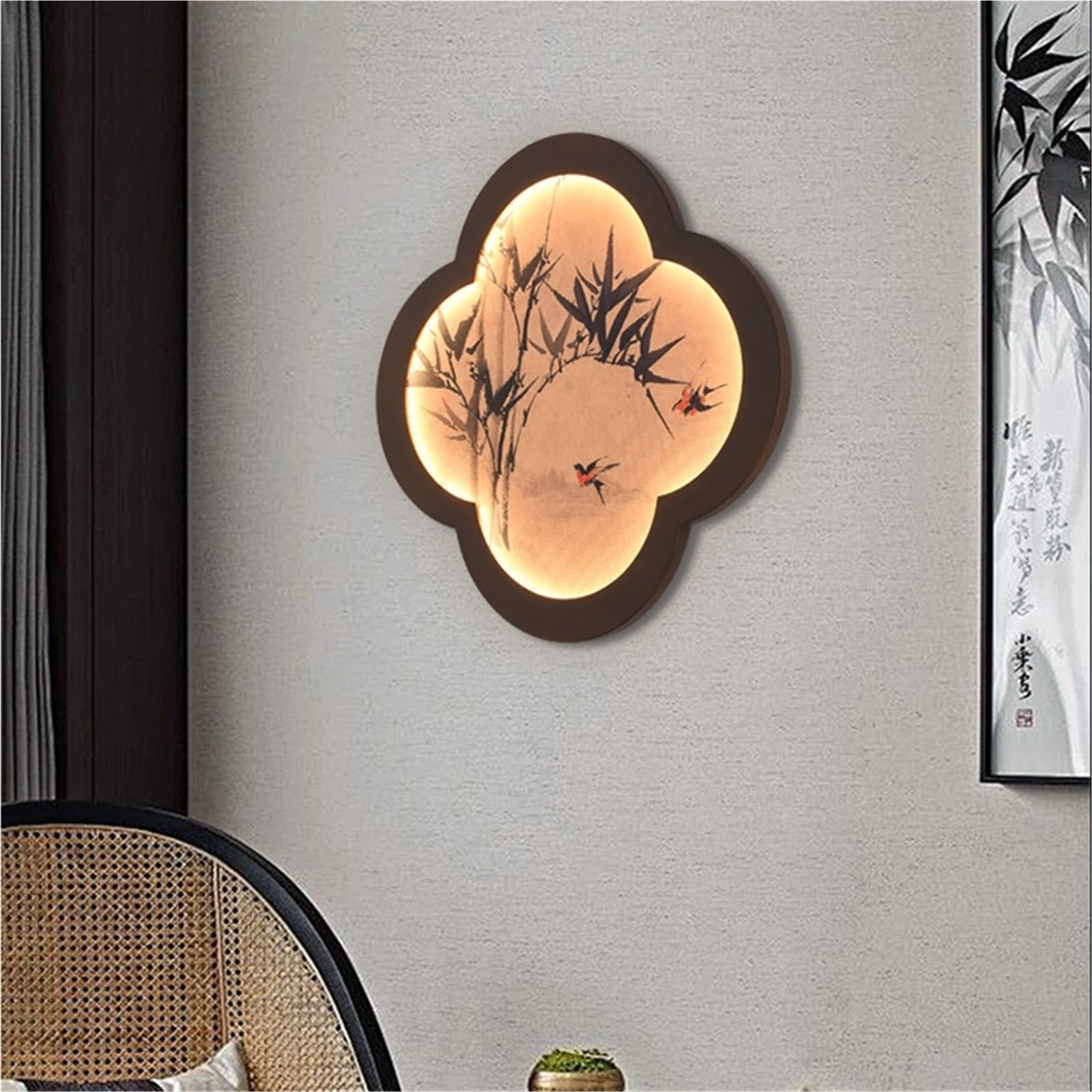 Wnętrze Sconces Wykwintna sztuka malarstwo dekoracyjne kinkiety wejście korytarz lampa