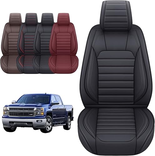YIERTAI - Fundas universales para asientos para camioneta Silverado Sierra HD 150025003500 2007-2021