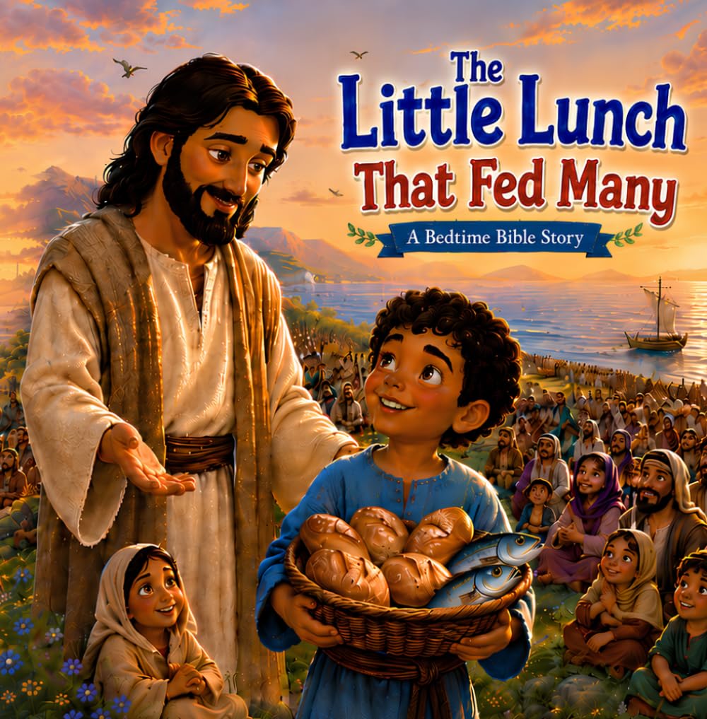 The Little Lunch That Fed Many: A Heartwarming Bible Story for Children About Sharing, Faith, and the Miracle of Jesus