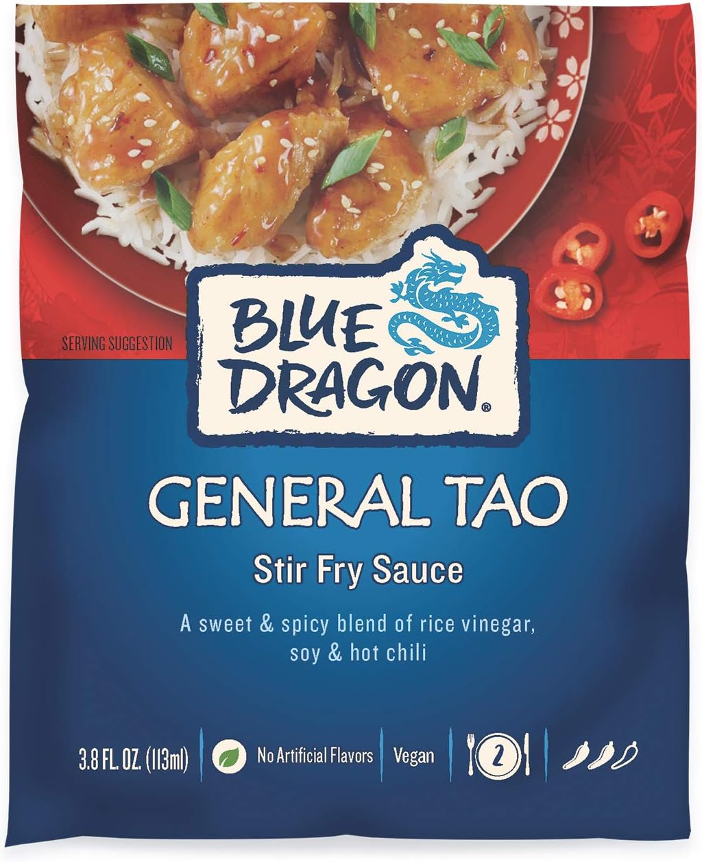 Blue Dragon Stir Fry Sauce, General Tao, 3.8 Fl. Ounce
