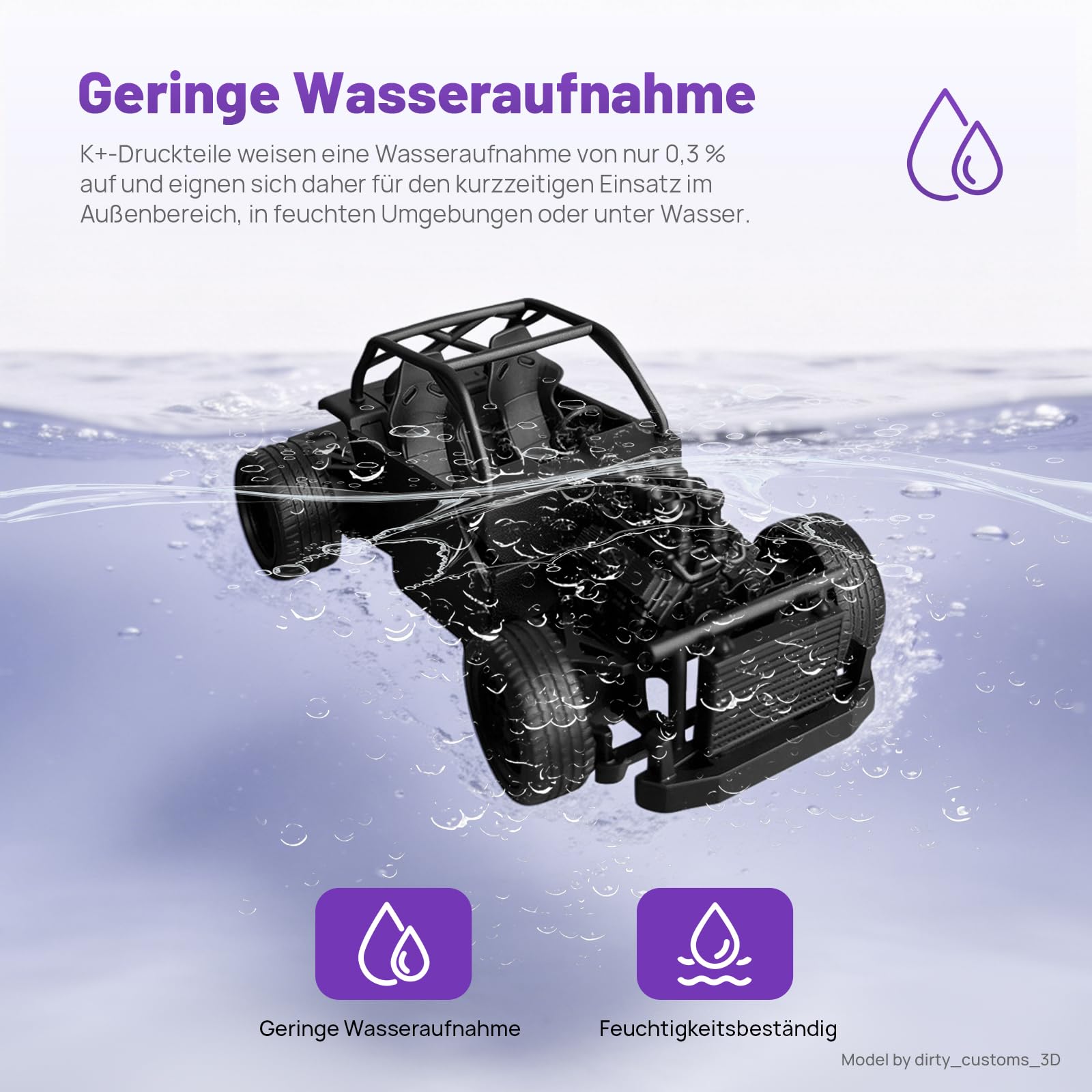 RESIONE Robustes 3D Drucker Resin, Hochpräzises ABS-ähnliches, steifes und kratzfestes 3D-Harz mit geringer Wasseraufnahme und scharfen Details (Reines Schwarz)