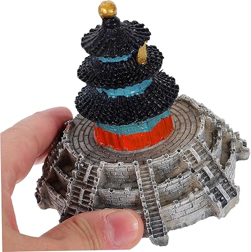 Miniatura 5 de GANAZONO Decoración para el hogar, decoración asiática, Pagoda en miniatura, estatua al aire libre, micro paisaje, jardín zen asiático, decoración