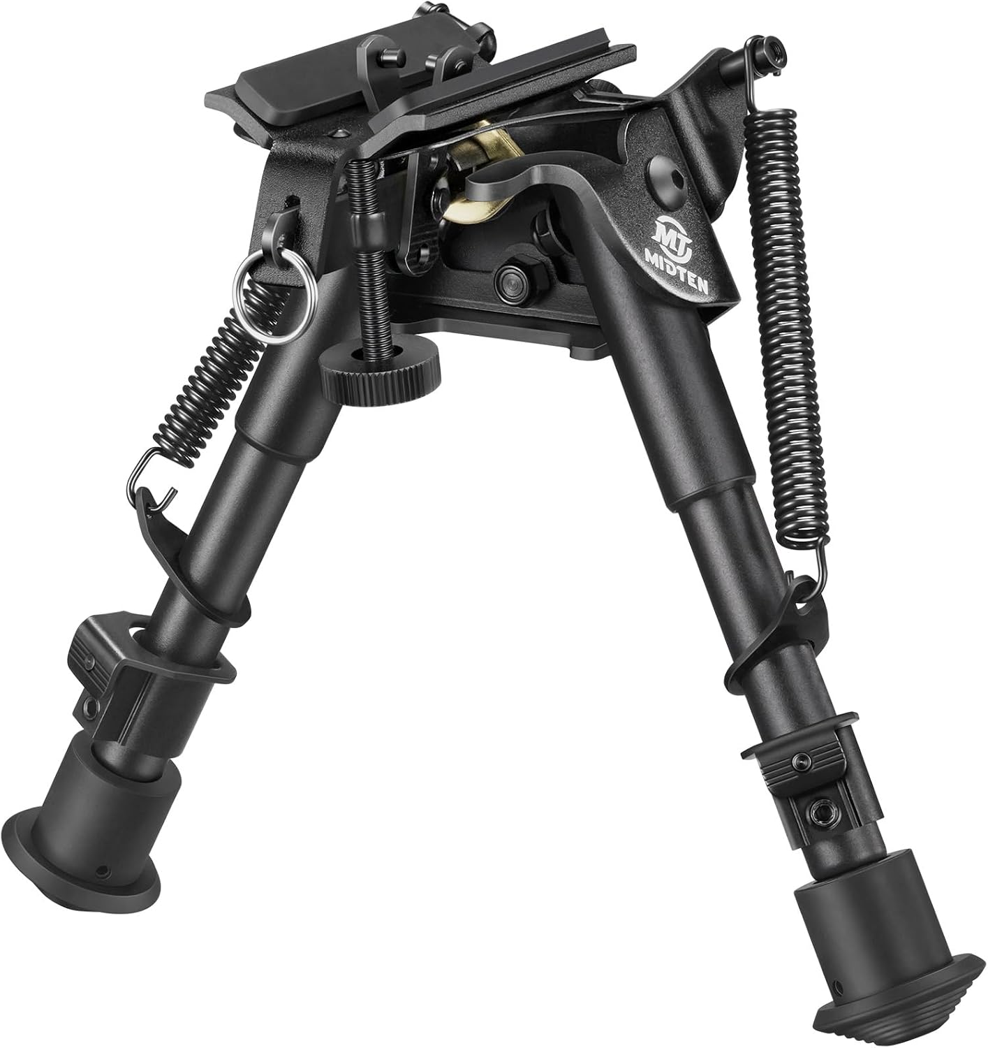 MidTen Bipods for Rifles with Pivot Tilt Rifle Bipod Detachable S Lock for Target Shooting and Hunting