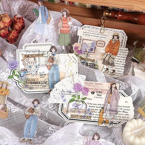 Vista 41 de Alideco 120 calcomanías para álbumes de recortes, manual de personajes, álbumes de recortes, diario de basura, manualidades, decoración de adornos