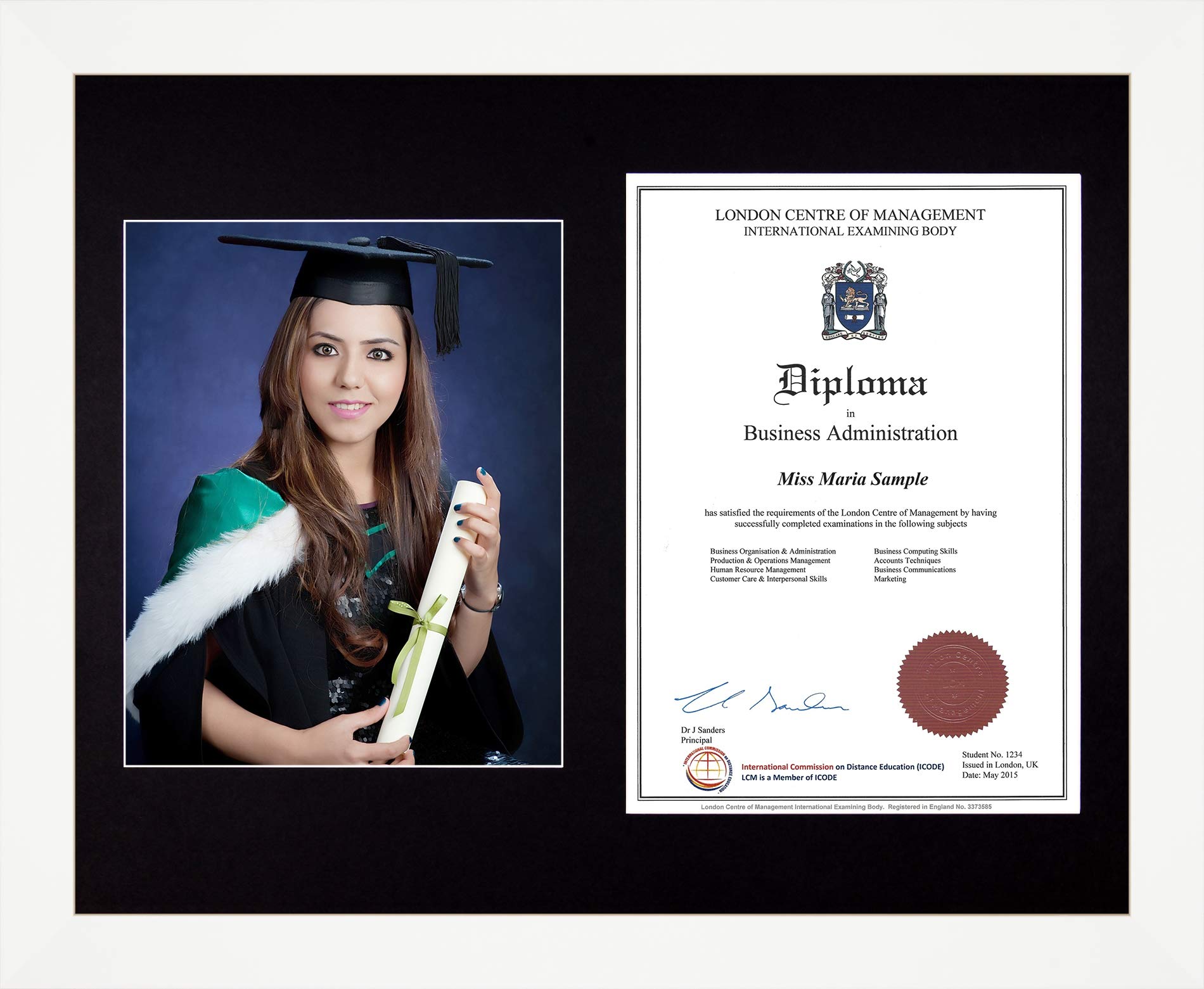 Framing Marvellous by BabyRice Large White Wooden Frame A4 10x8 Photo 8x10 Picture Certificate Graduation Diploma Wedding