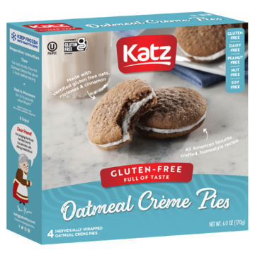 Katz Gluten Free Oatmeal Crème Pie Pack of 1