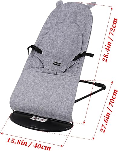 Miniatura 8 de VARONGHKOO Silla mecedora para perros y gatos con funda extraíble y lavable, 4 modos de ajustes, silla gorila para mascotas, cama plegable para