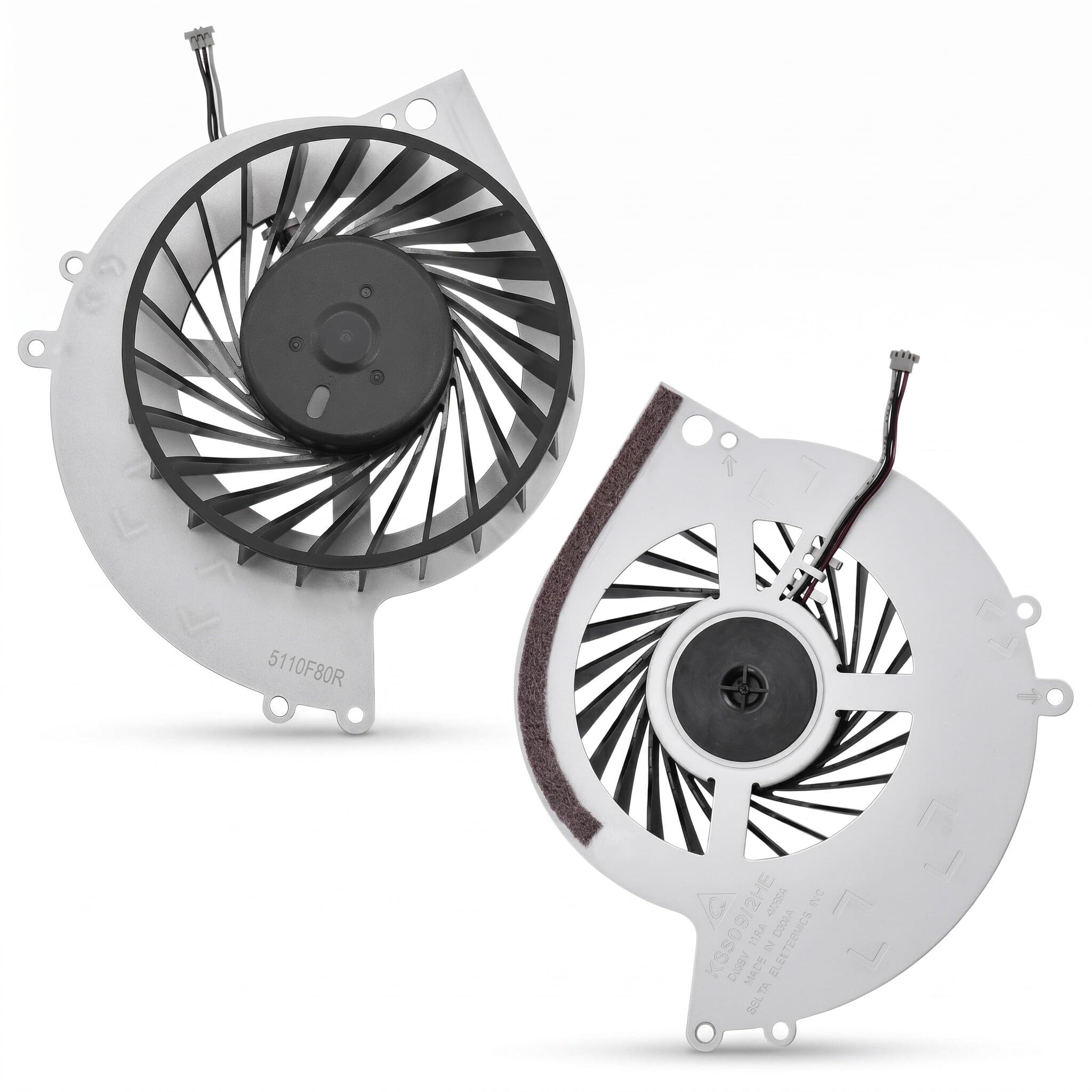 Bewinner Replacement Interne Refroidisseur Ventilateur pour CPU Ventilateur de Refroidissement Cooling Fan, Refroidisseur Tout à Fait Portable avec Plaque De Base en