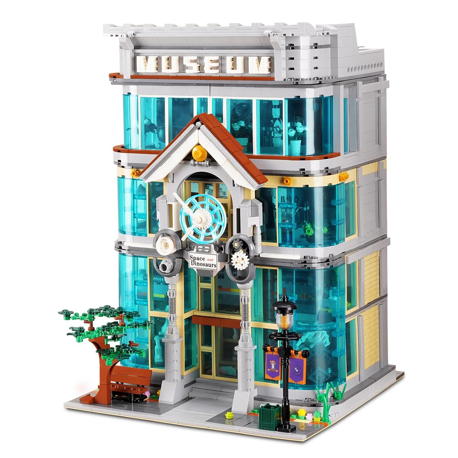 General Jim’s Science Museum 4-Story Modular Building Blocks Set with LED Lighting, 3,784 Pieces City Architecture Model | General Jim’s Toys & Bricks