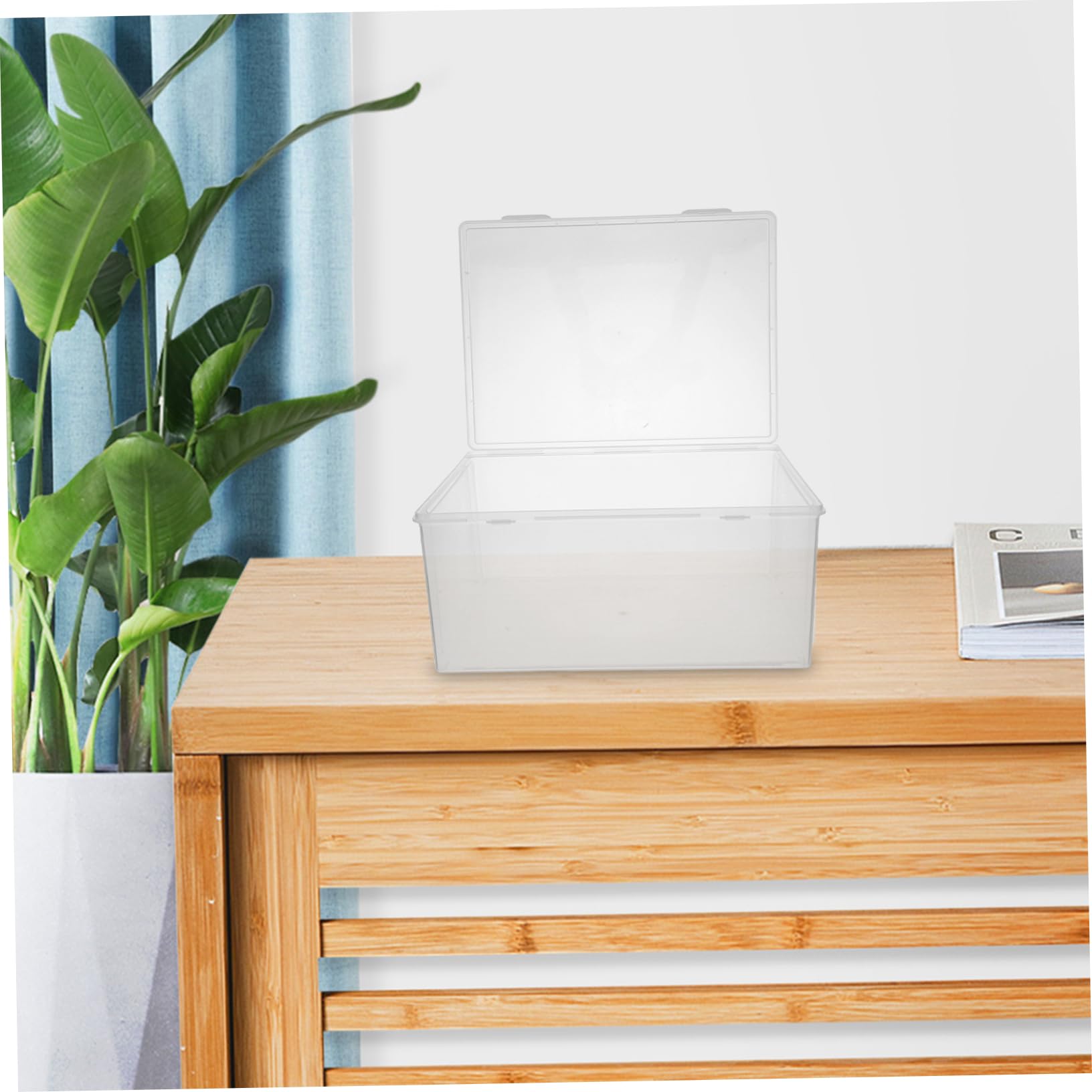 Caja Protectora a Prueba De Polvo 2 Estuches Transparentes Organizador De Discos Cómics Álbumes y Películas
