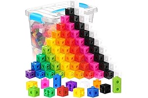 Jenaai Translucent Linking Cubes for Math and STEM