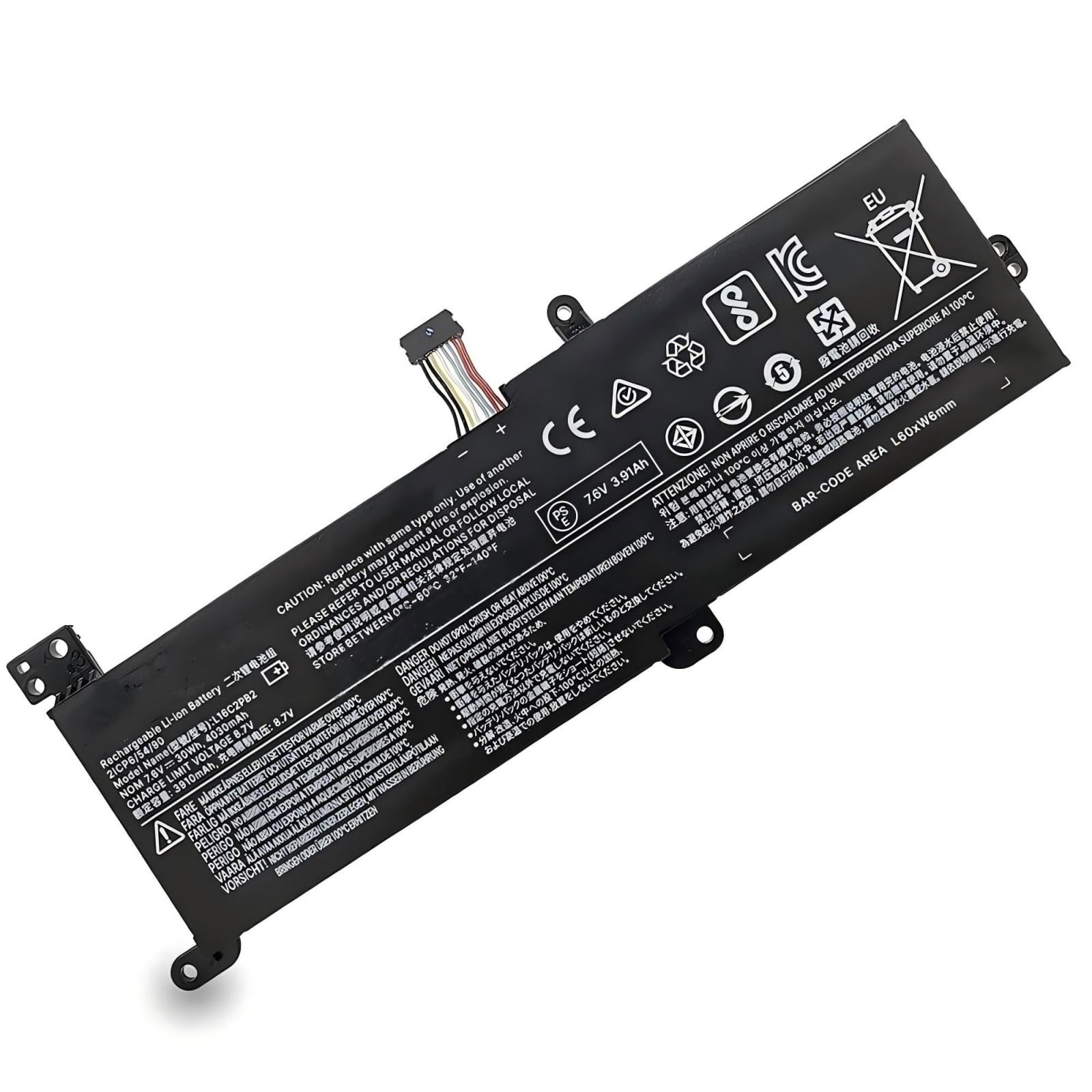 Batería for computadora portátil L16M2PB2 L16C2PB2 L17L2PF1, Compatible con Lenovo IdeaPad 330 320 S145 330-15IKB 330-15AST 320-17IKB S145-15AST S145-15IWL L16L2PB2.
