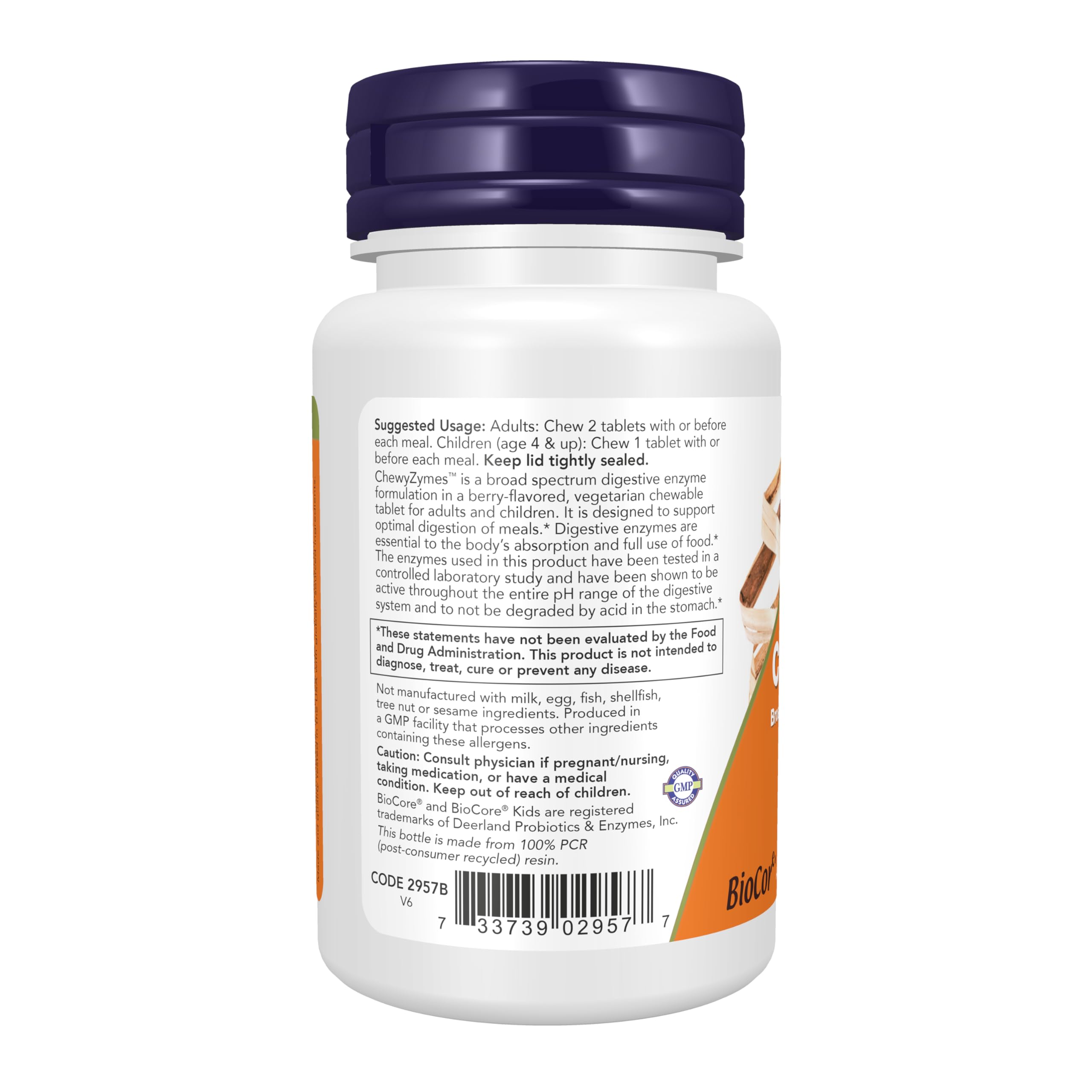 NOW Supplements, ChewyZymes, Berry Flavor, 90 Chewables — Amazon image 3
