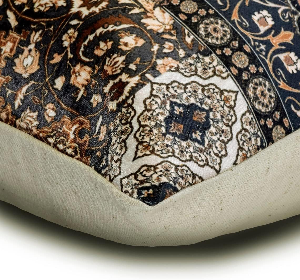 Fabric Mart Direct Euro Pillow Sham, Gold European Sham Pillow Covers 26x26 inch (65x65 cm), Velvet Euro Shams, Moroccan, Lattice, Trellis, Gold Foil, Contemporary Euro Sham - Moroccan Lattice