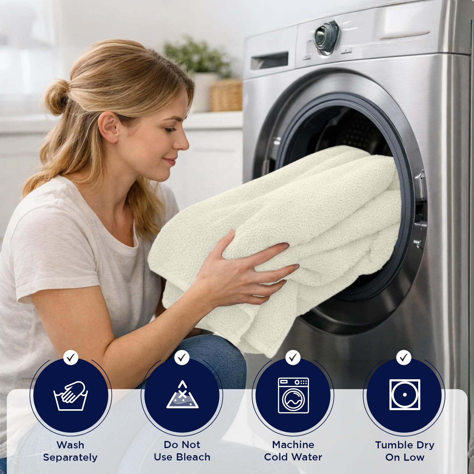 DAN RIVER Juego de 2 toallas de baño de 550 g/m², ultra suaves y altamente absorbentes, 100% algodón, toallas de baño grandes para baño, hogar, hotel, spa, playa, piscina, gimnasio, 35 x 70 pulgadas