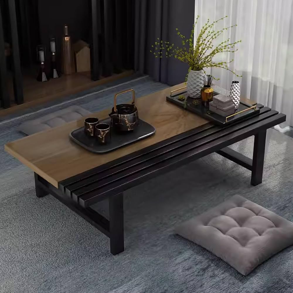 Japanese Dining Table for Floor Sitting Metal, Light Luxury