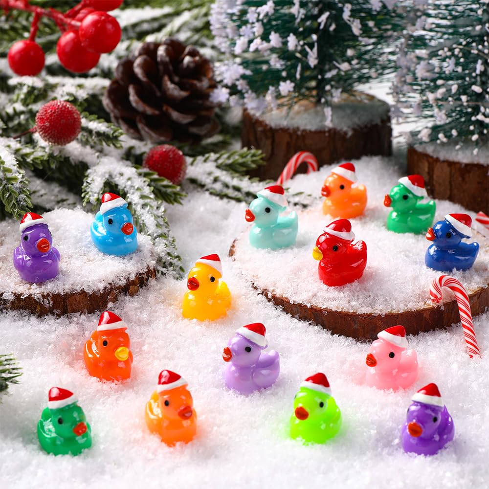 JOLCEEY 100pcs Christmas Mini Ducks - Image 2