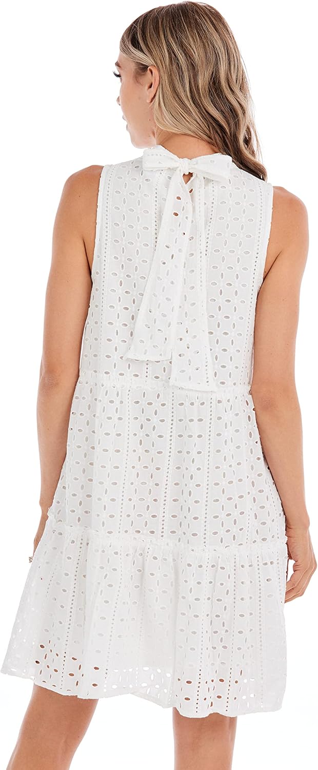 Mud Pie Womens Mud Pie Women's Biles Eyelet Dress - Image 4