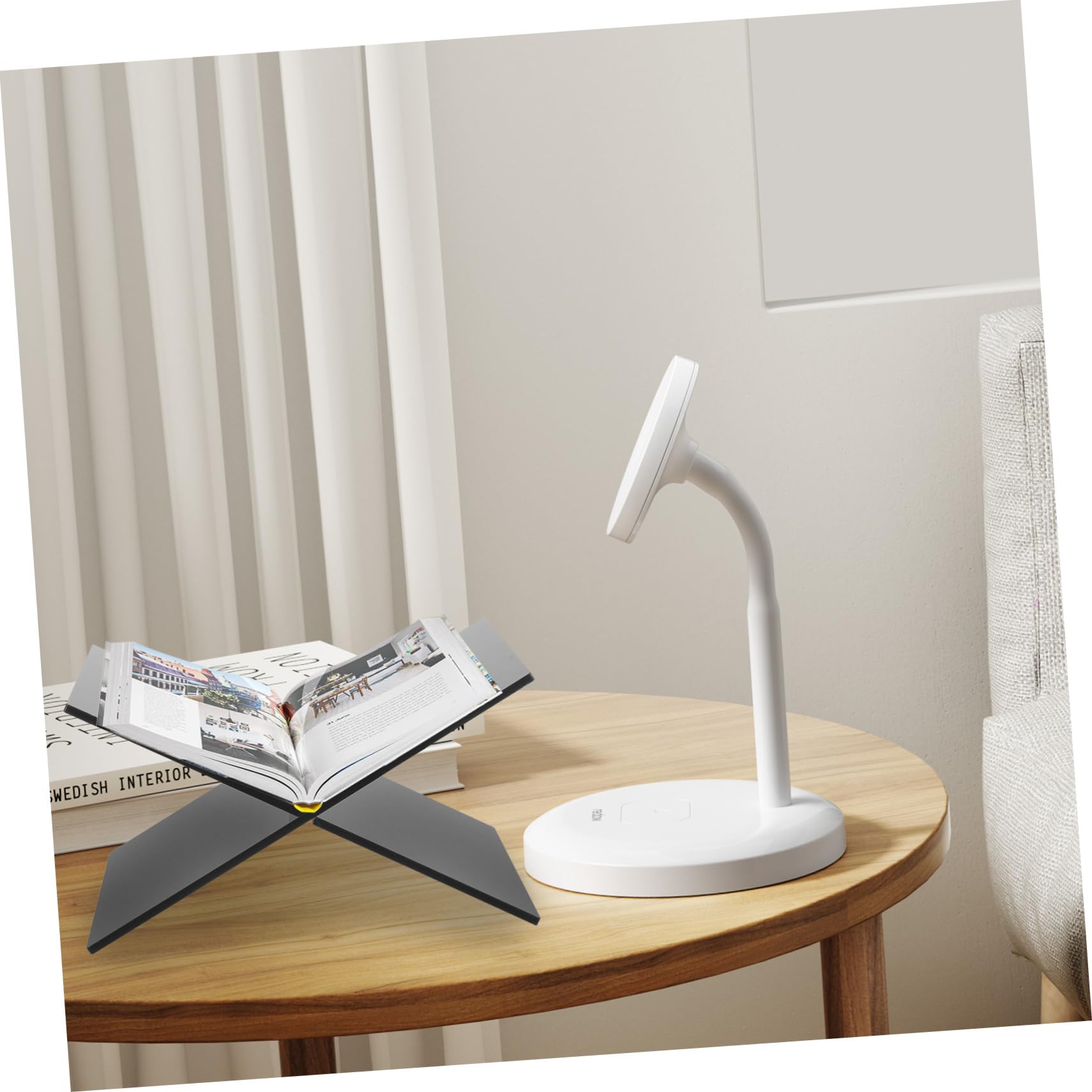 Hemobllo Porta Libri da Scrivania Leggio Classico per Casa Scuola Leggero e Resistente Facile da Trasportare