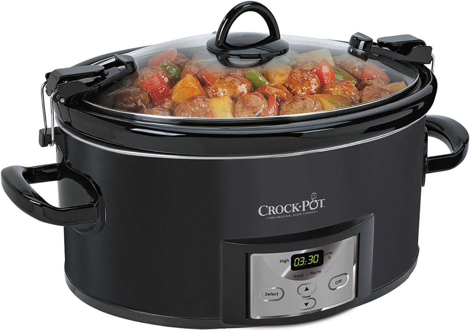 Crock-Pot 7 Quart Cook n’ Carry Programmable Countdown Ovenproof Slow Cooker with Removable Stoneware, Easy Locking Gasket Lid & Carrying Handles Crock-Pot 7 Quart Cook n’ Carry Programmable Countdown Ovenproof Slow Cooker with Removable Stoneware, Easy Locking Gasket Lid & Carrying Handles