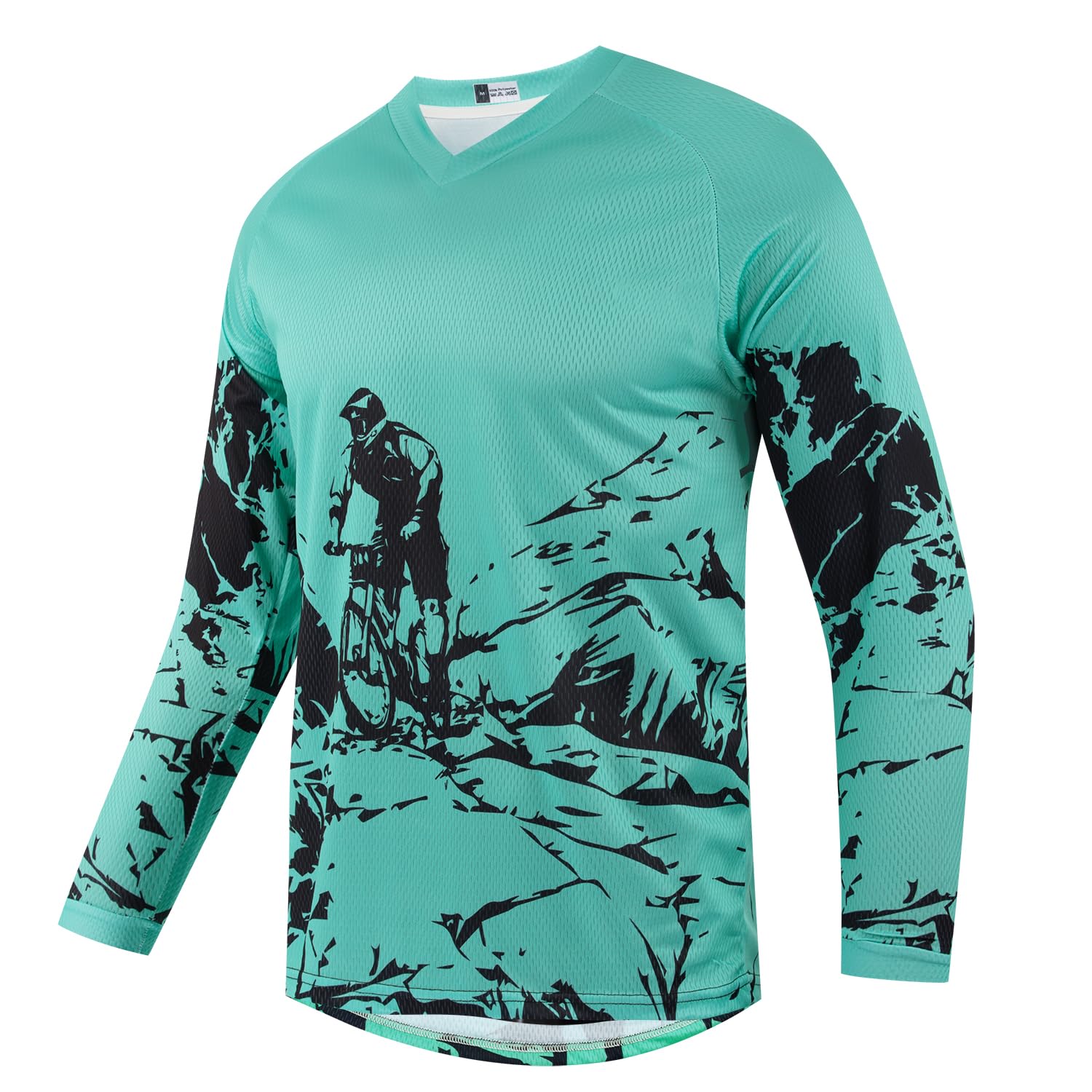 Kinder-Radtrikot Dirt Bike Kinder Mountain Motocross Langarm Jungen-Shirt Biker Downhill Oberteil Kleidung 4-14 Jahre