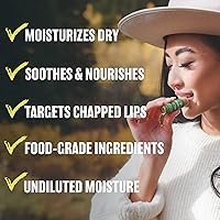 Vista 5 de ClimbOn Bálsamo labial hidratante de menta (tubo compostable de 0.3 onzas) Tubo labial orgánico para piel seca y labios Hecho de plantas y cera